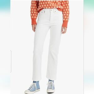 Levi's Women's Wedgie Straight Jeans 32 White